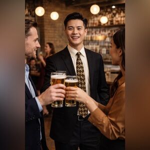 Vintage Givenchy Monsieur Men's Geometric Silk Necktie